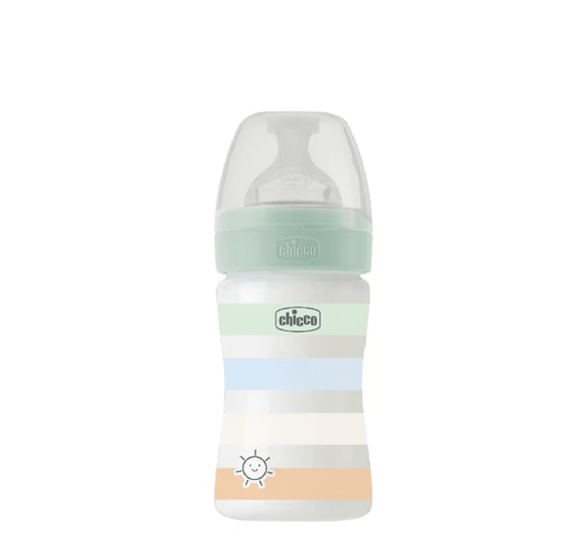 Chicco Shishe Plastike Well-Being 0M+ (*150ml) - Halsa