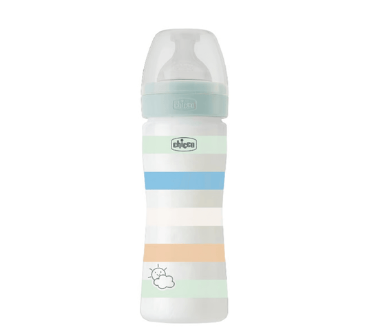 Chicco Shishe Plastike Well-Being 2M+ (*250ml) - Halsa