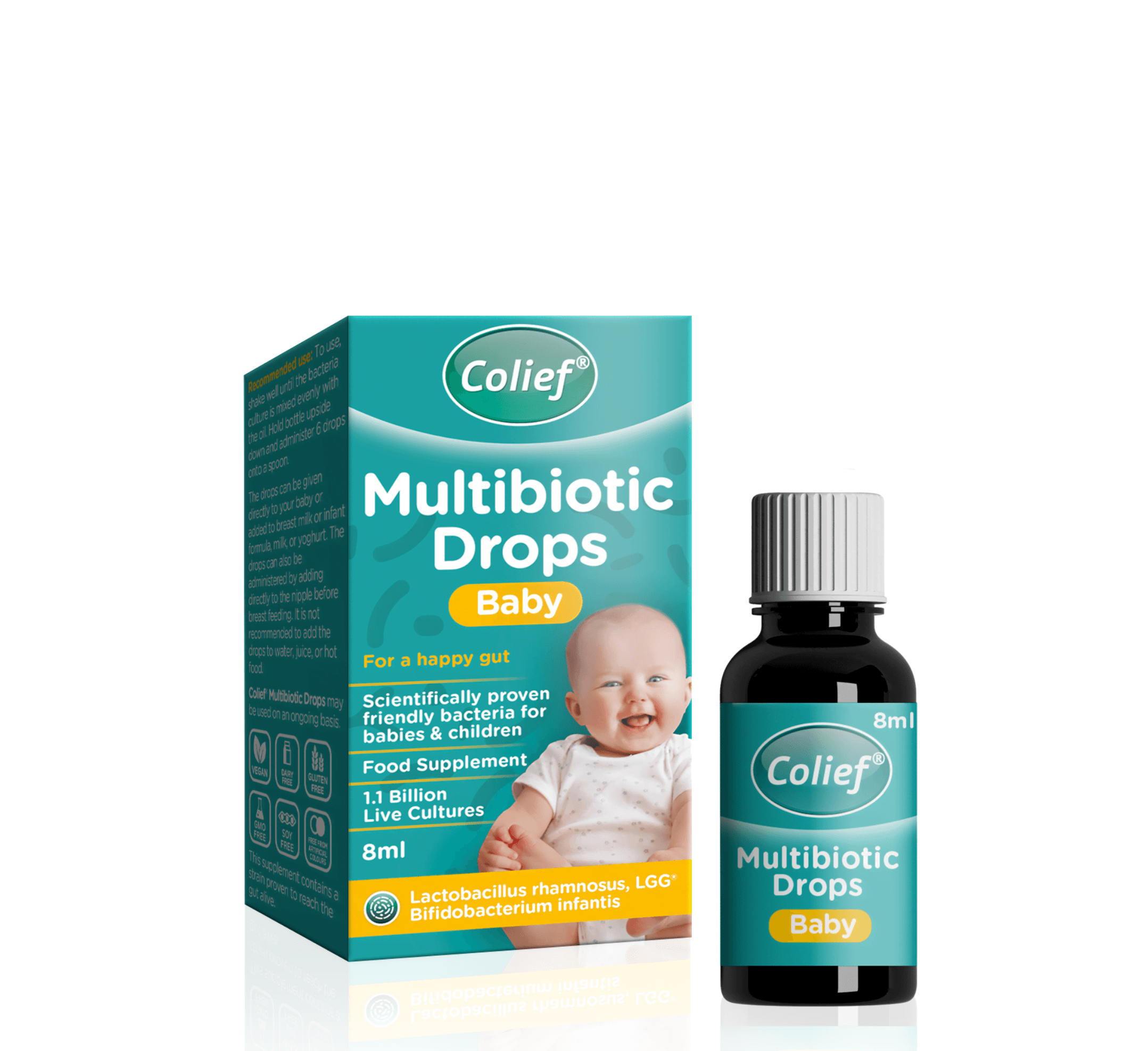 Colief Multibiotic Drops 8ml - Halsa