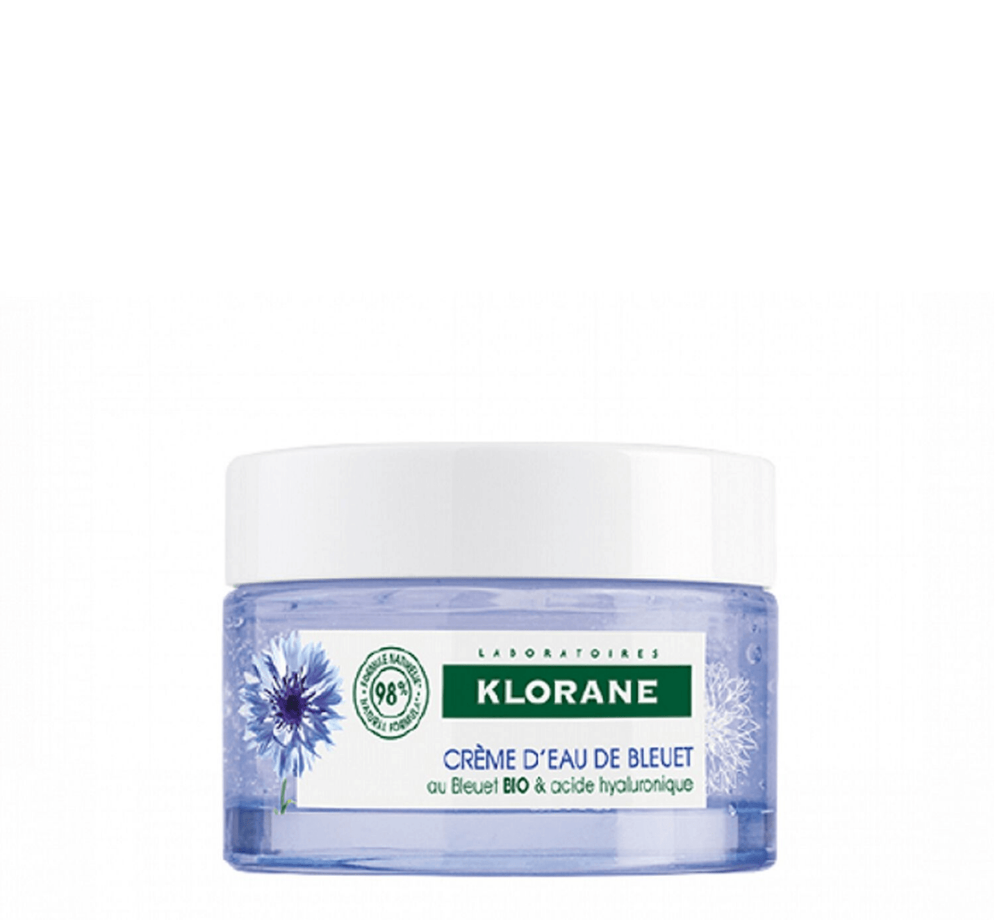 Crème d'Eau de Bleuet BIO & Ac. Hyaluronique 100% Organic - Halsa