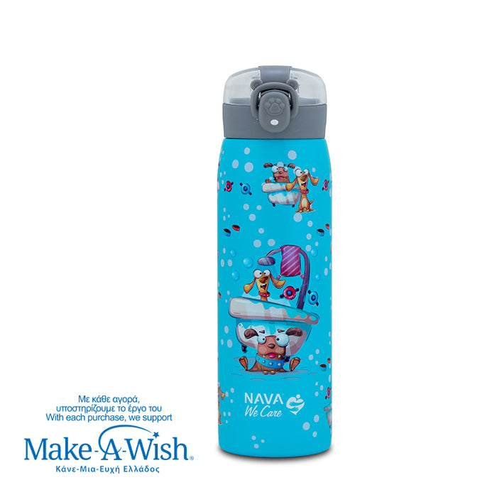 Stainless steel insulated water bottle "We Care", Doggy Bath 500ml