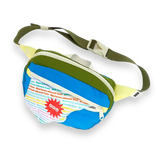 Khaki/Blue Fanny Pack