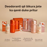 Refillable Roll-on Deodorant Starter Set - Kasë alumini dhe një rimbushje - Vanilla Bloom