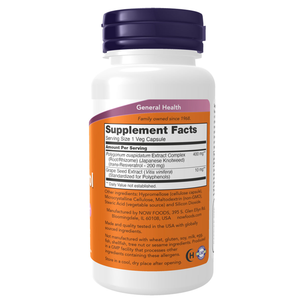 RESVERATROL 200 MG 60 VCAPS-NOW