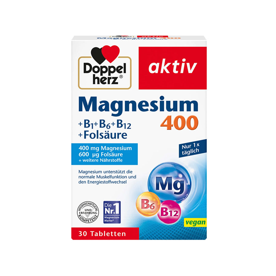 Doppelherz Magnesium 400 (+ B1 + B6 + B12 + Acid Folik)