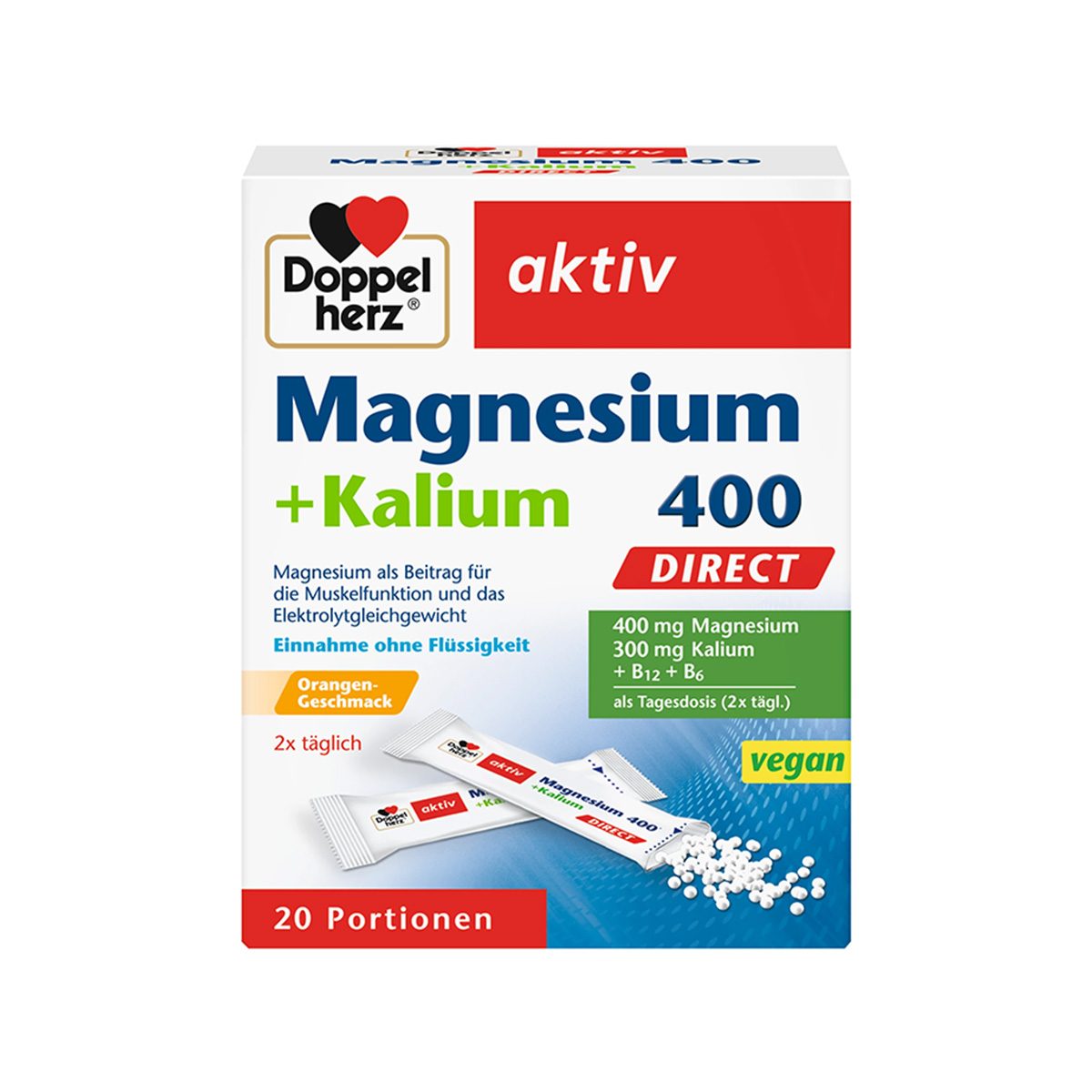 DoppelHerz – Magnesium Kalium Direct 400 mg