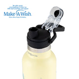 Stainless steel vacuum travel bottle with pouring lid "We Care", Cream Floral 500ml