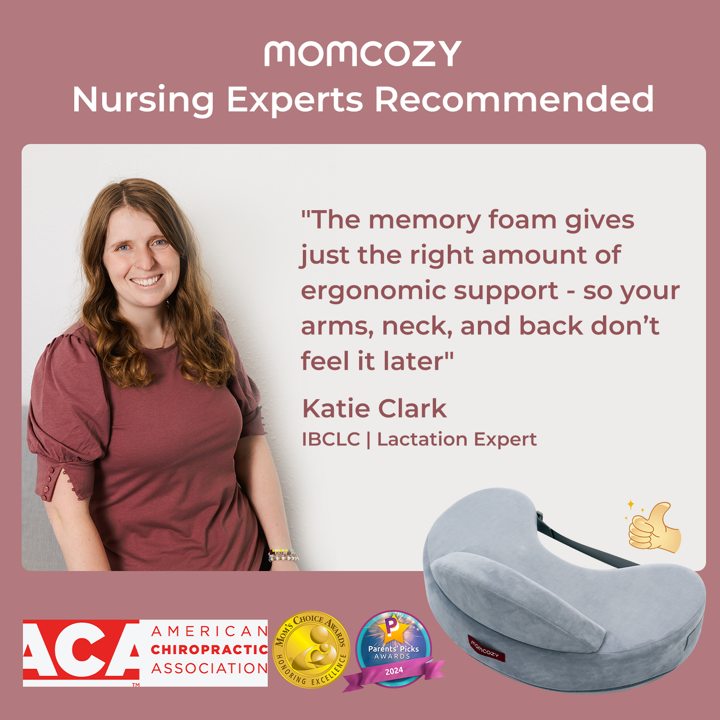 Momcozy Memory Foam Nursing Pillow