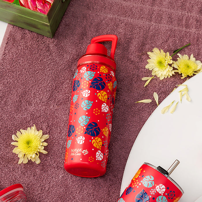 Stainless steel thermos bottle with spout "We Care", Aloha 500ml