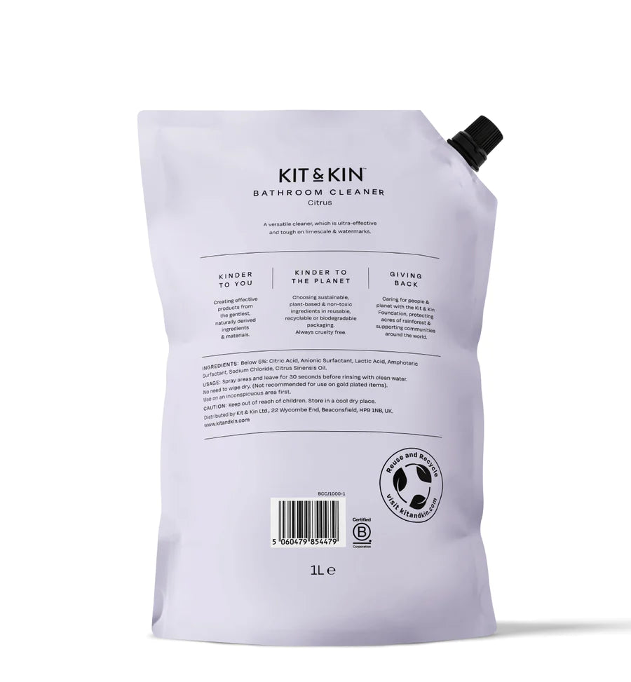 Kit & Kin Bathroom cleaner (1l refill pouch)