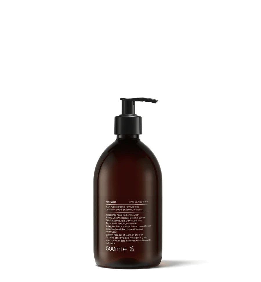 Lime & Aloe Handwash (500ml bottle w/pump)