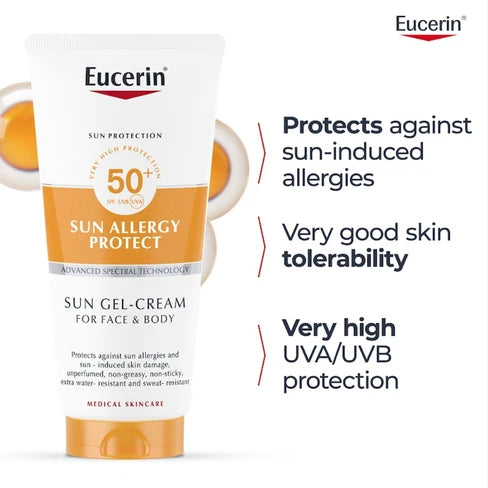 Eucerin Sun Protection Sun Allergy Protect SPF50+ Sun Gel-Cream Face and Body