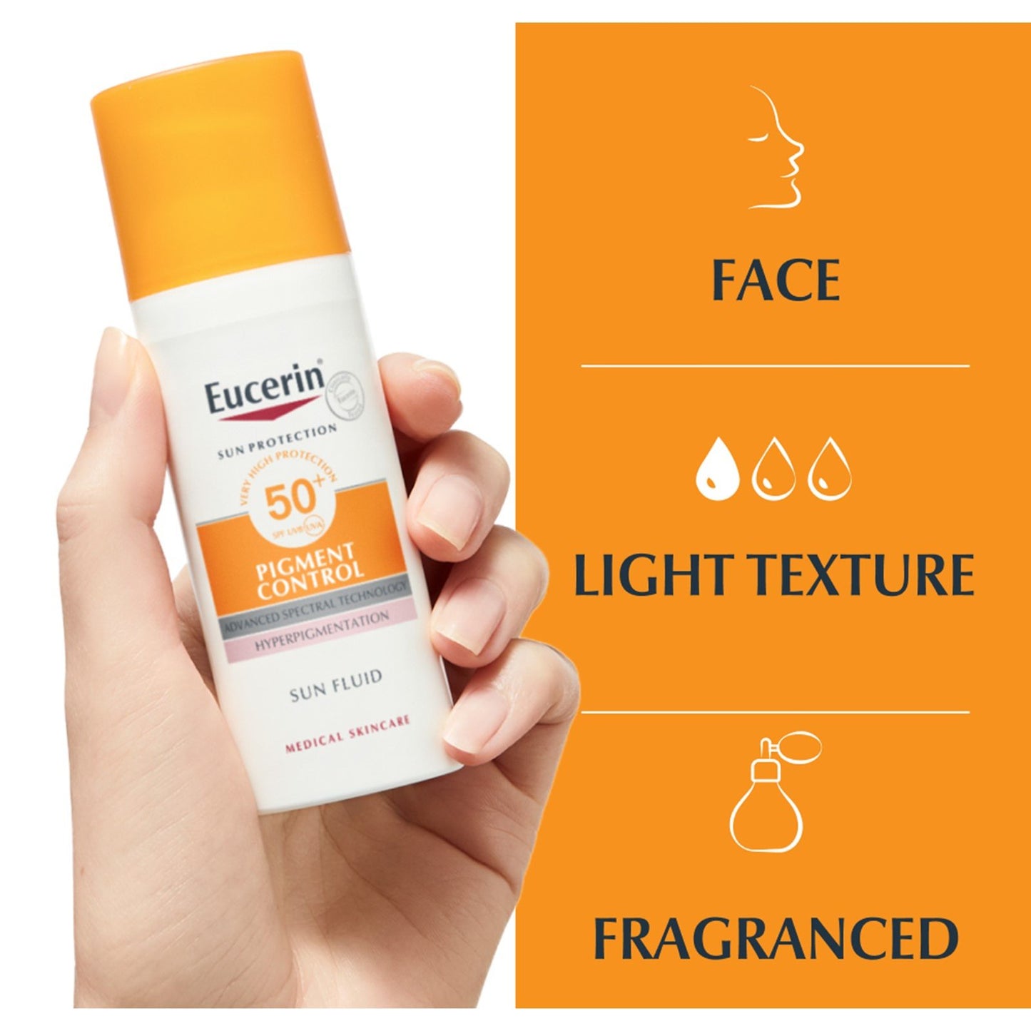 Eucerin Sun Pigment Control Sun Fluid SPF50+ Sunscreen 50ml
