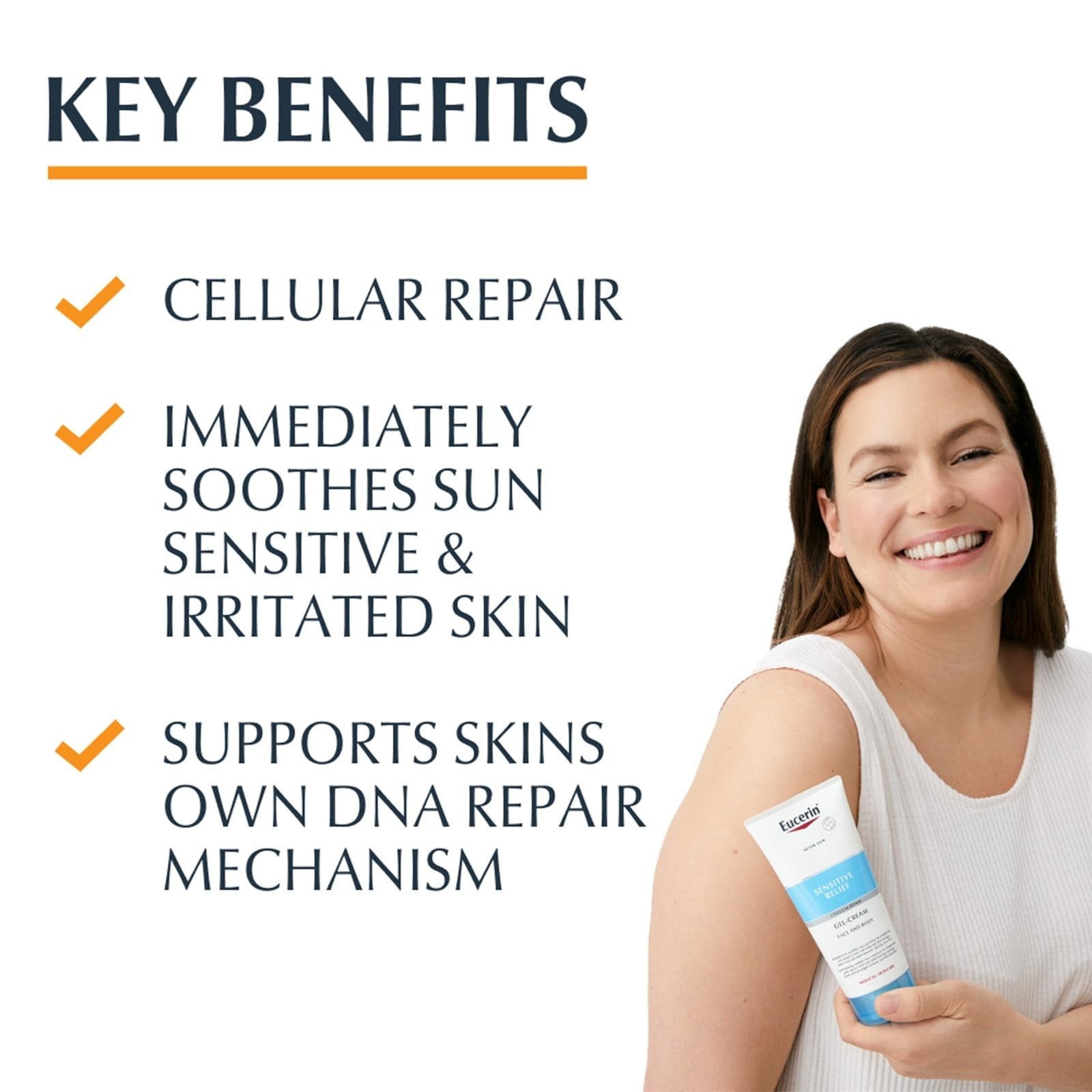 Eucerin Sun Sensitive Relief After-Sun Gel-Cream Face & Body 200ml Albania Delivery