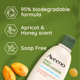 AVEENO® DAILY MOISTURISING YOGURT BODY WASH, APRICOT & HONEY SCENT