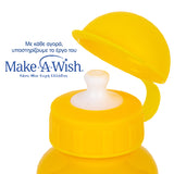 Aluminum water bottle "We Care" yellow 400ml