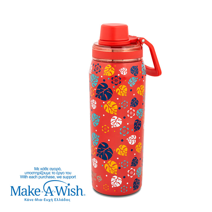 Stainless steel thermos bottle with spout "We Care", Aloha 500ml