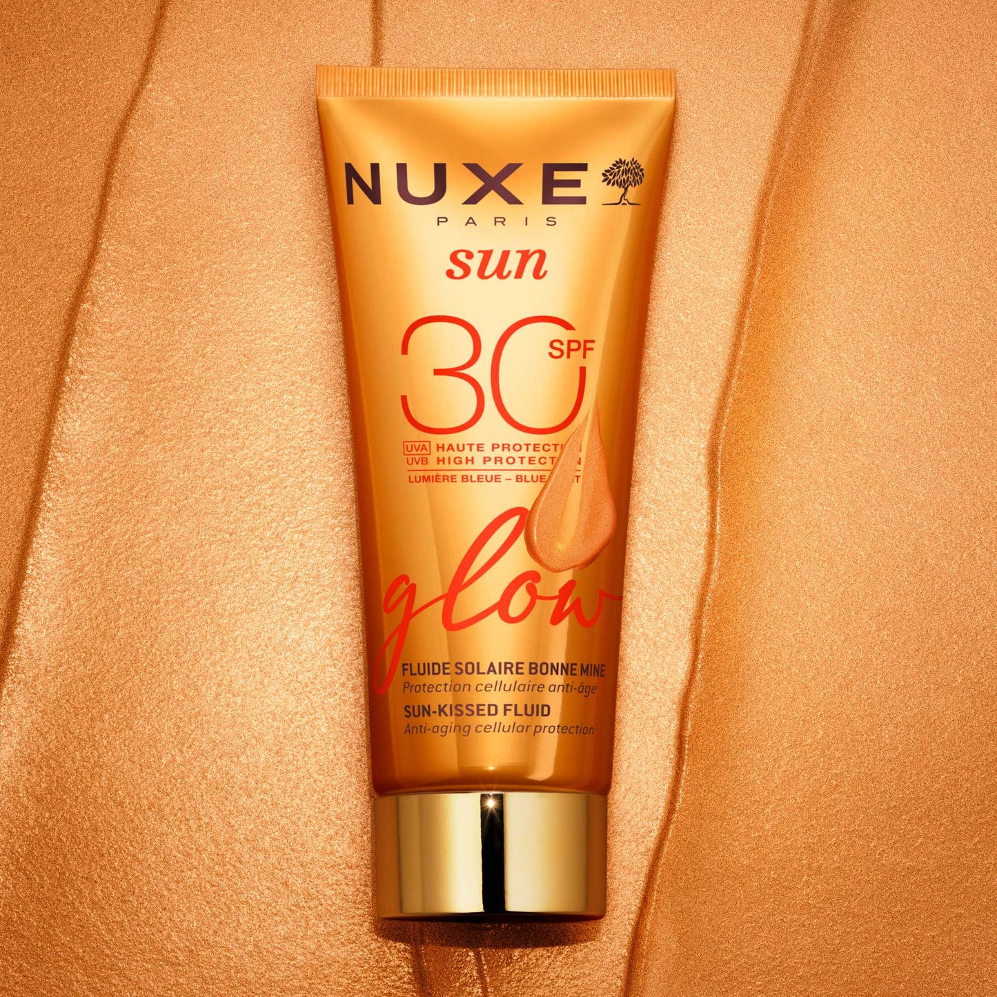 Sun-kissed fluid SPF30