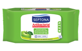 Antibacterial hand wipes with green apple fragrance