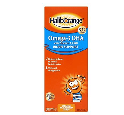 Халиборанг Омега 3 DHA сируп со вкус на портокал *300 мл