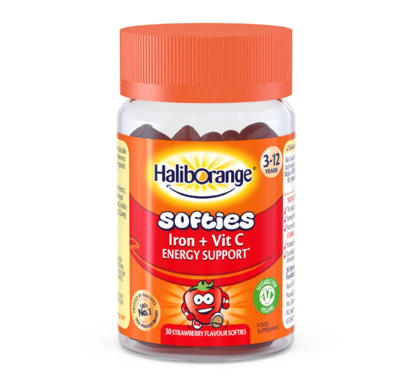 HALIBORANGE SOFTIES IRON + VIT C * 30 GEL - Halsa