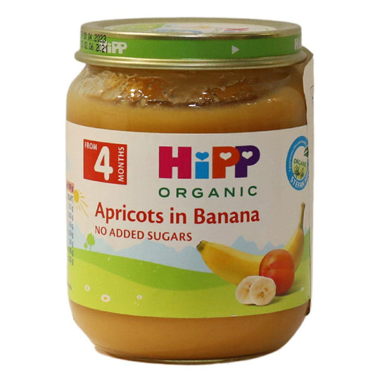 Hipp Apricots in Banana 4M+ 125g - Halsa