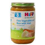 Hipp Fine Vegetables and Rice with Veal 8M+ 220g - Halsa