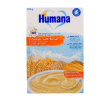 HUMANA 5-CEREALS WITH BISCUIT 200G 6M+ - Halsa