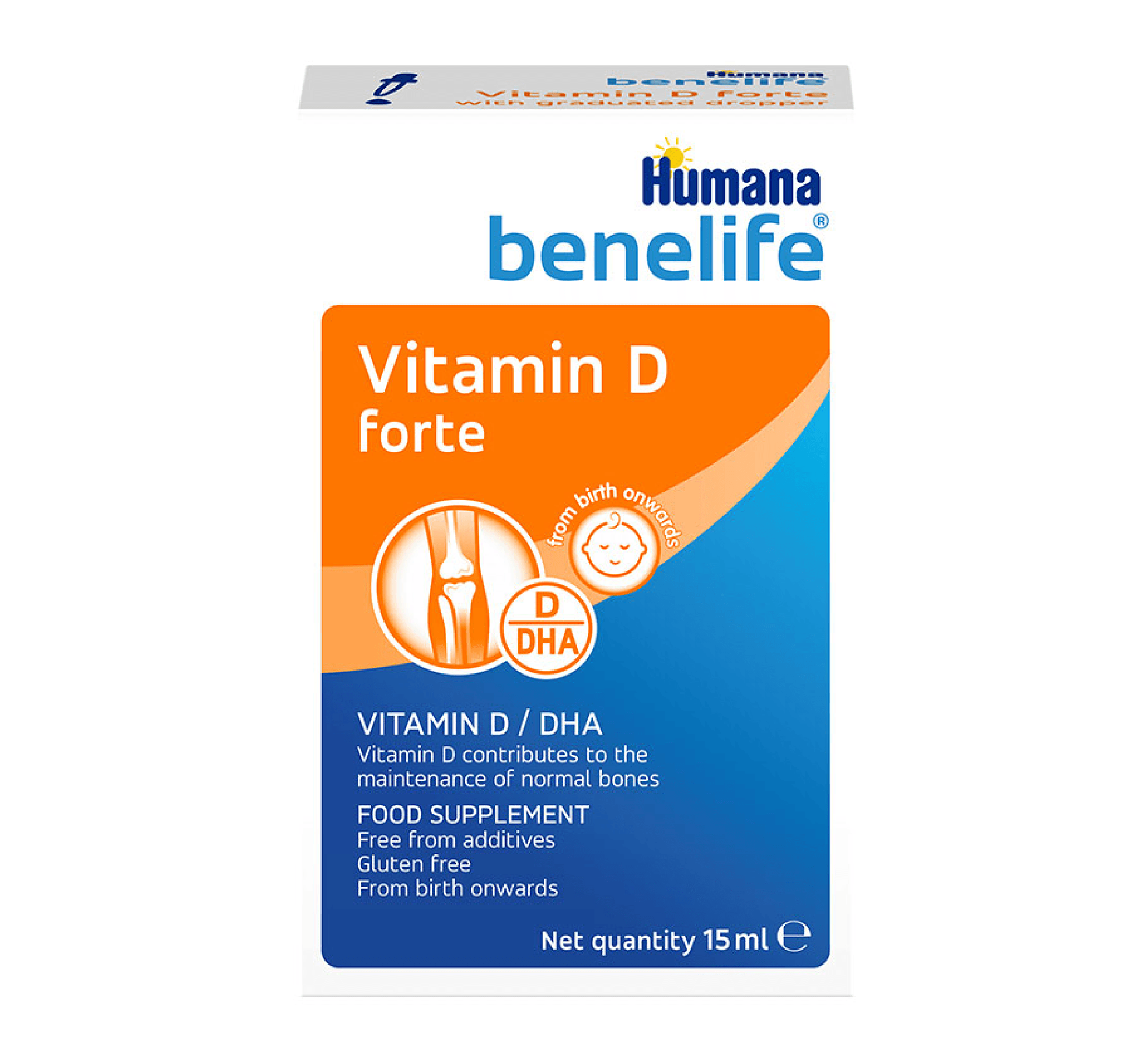 HUMANA VITAMIN D/DHA 15ML - Halsa