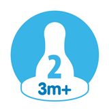 Dr. Brown's Natural Flow Narrow Baby Bottle Silicone Nipple, 2-Pack