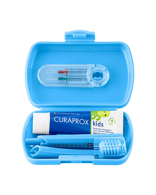 Kids Travel-Set for ages 6 to 12, blue