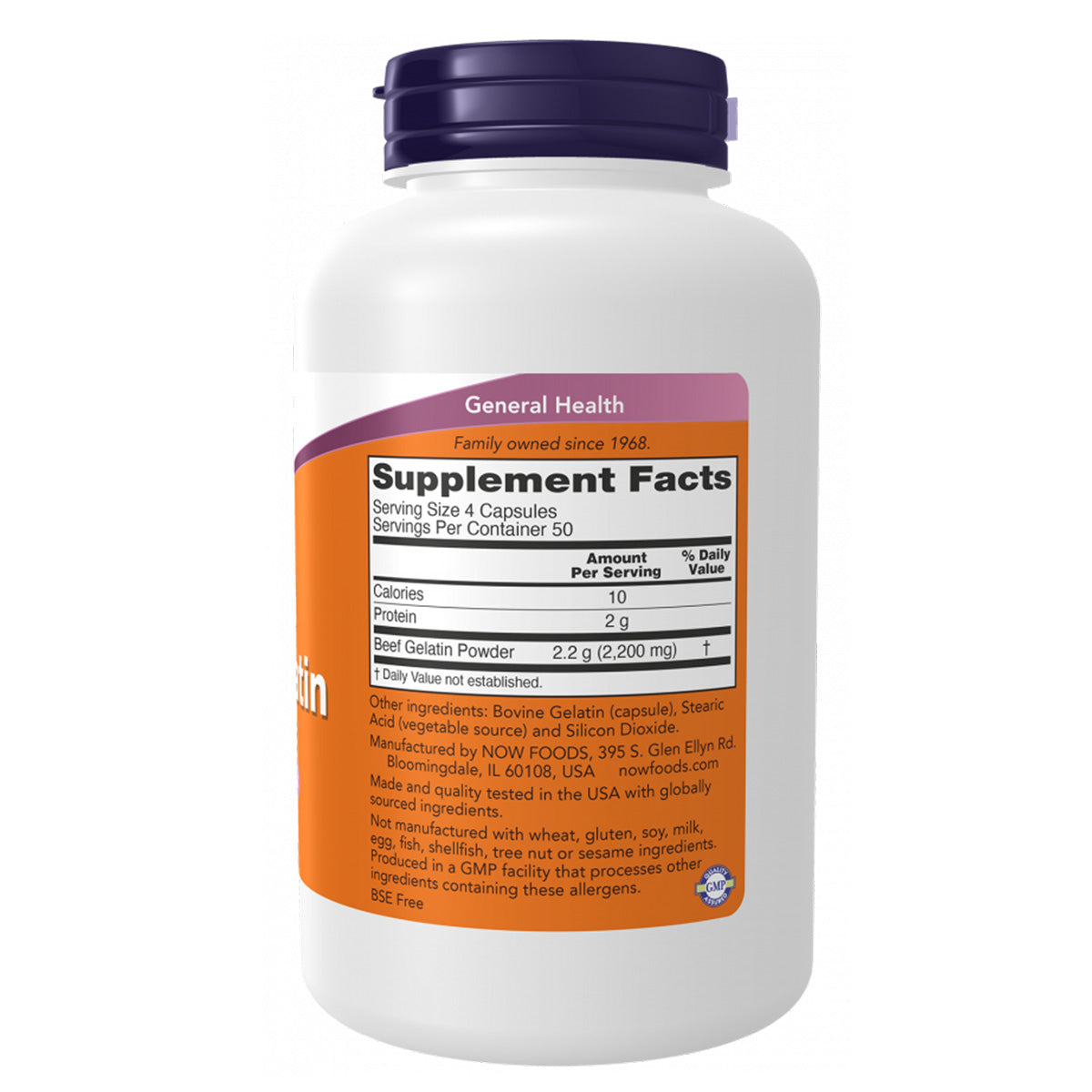 BEEF GELATIN 550 MG 200 CAPS