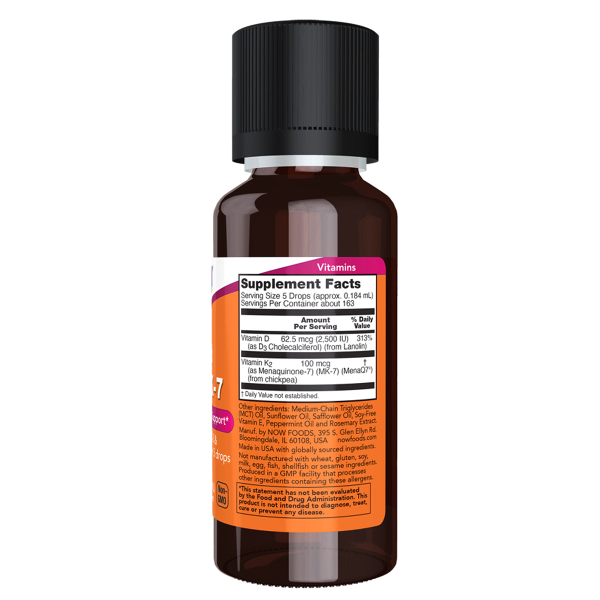 LIQUID VIT D-3 & MK-7  1 FL OZ