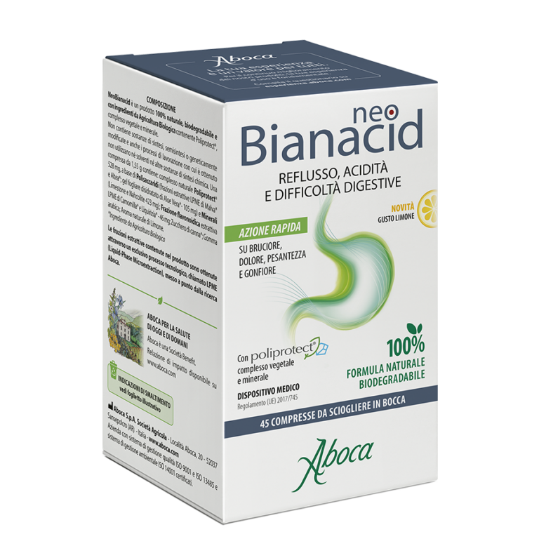 NeoBianacid 45 compresse - Gusto limone