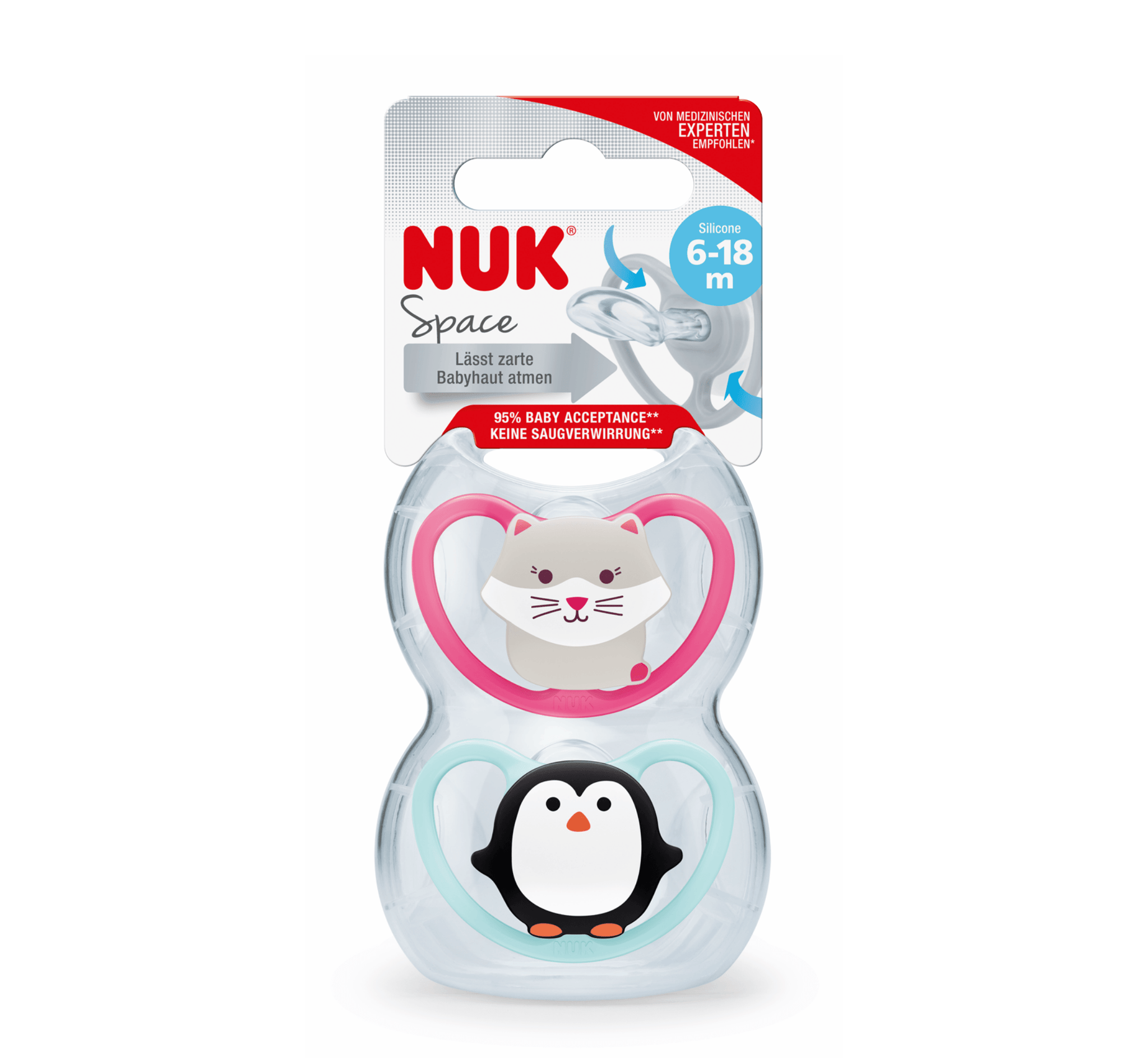 NUK Biberon Rrens Silikon Space - Halsa