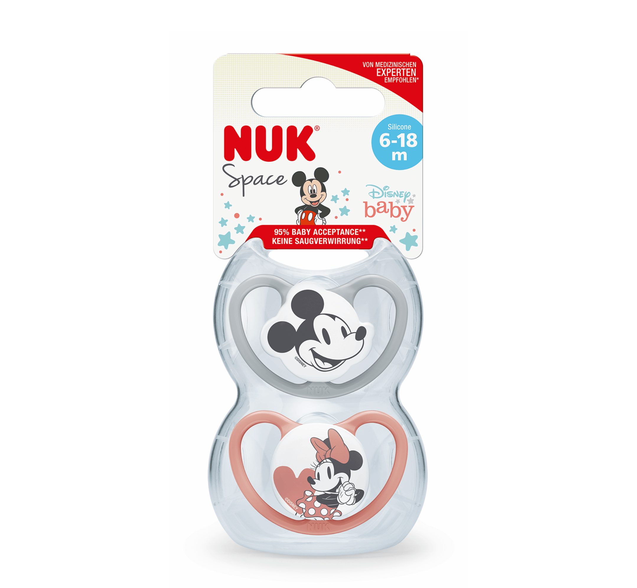 NUK Biberon Rrens Silikon Space Mickey - Halsa