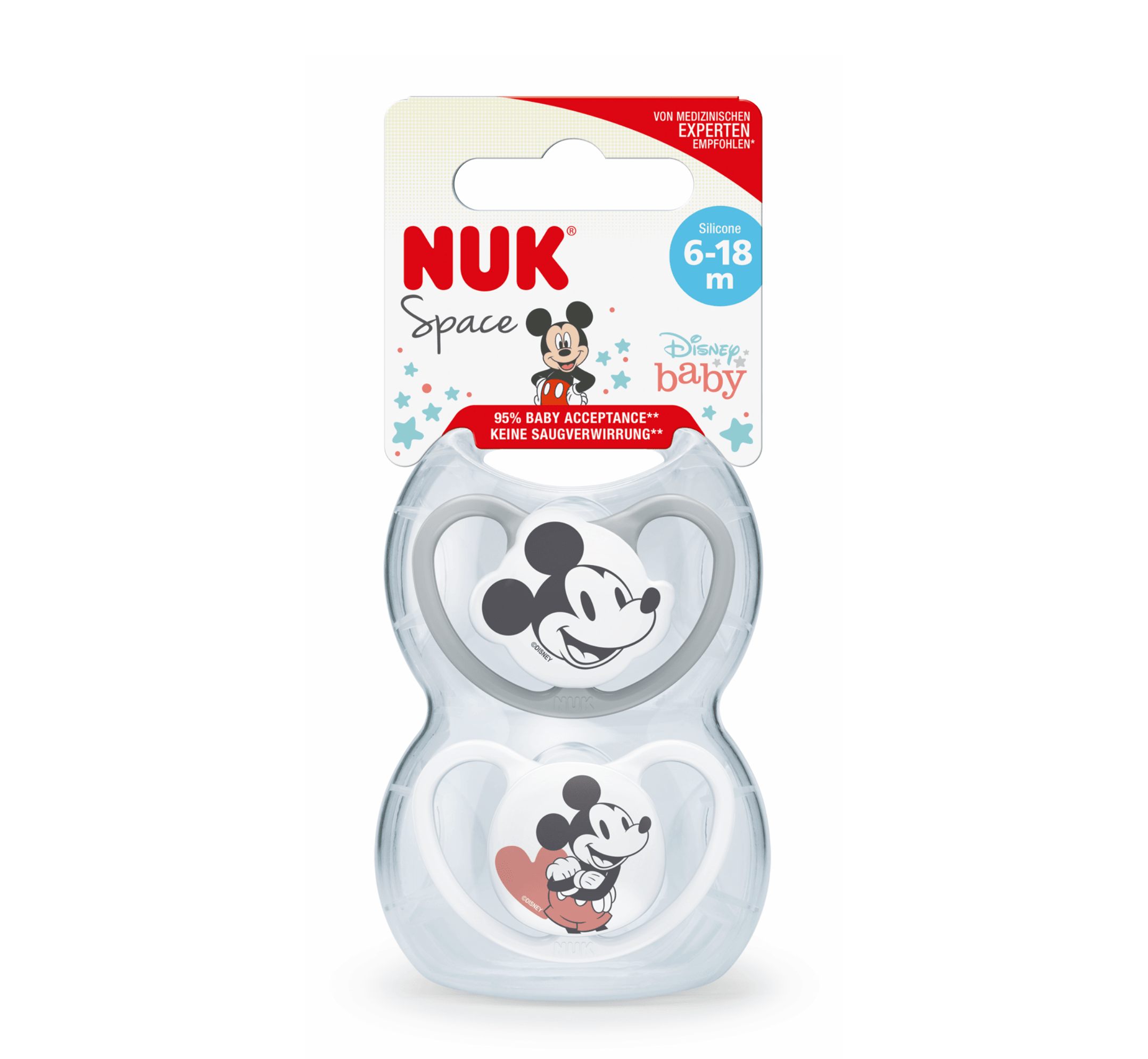 NUK Biberon Rrens Silikon Space Mickey - Halsa