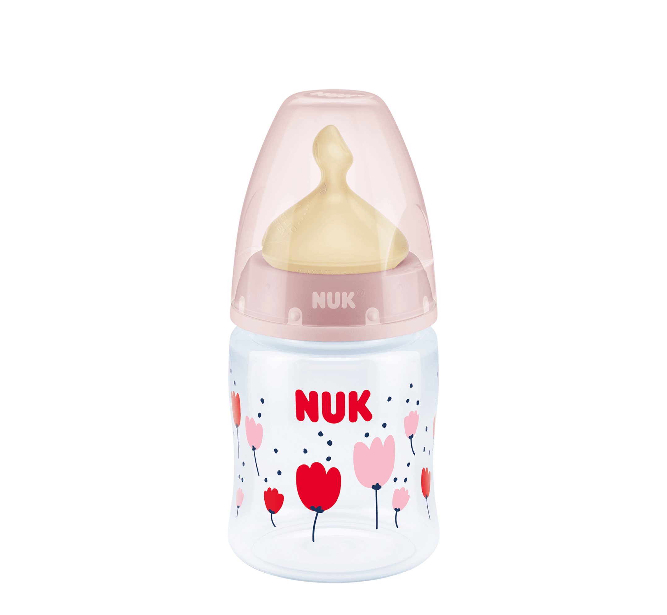 NUK Shishe Plastike First Choice+ Latex Temp.Control (0-6M) - Halsa