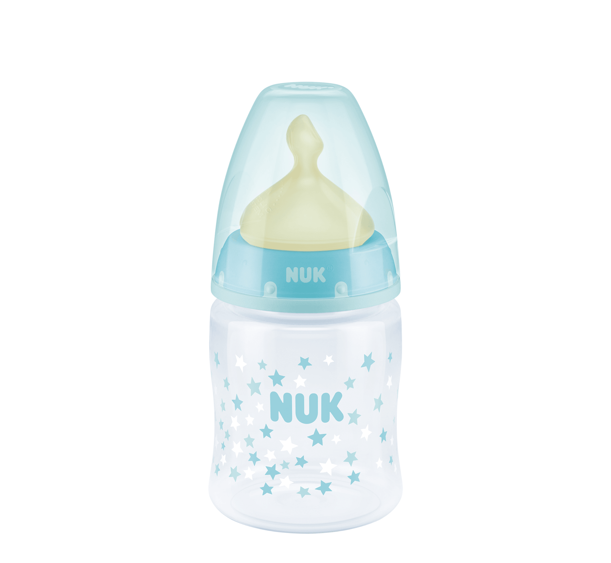 NUK Shishe Plastike First Choice+ Latex Temp.Control (0-6M) - Halsa
