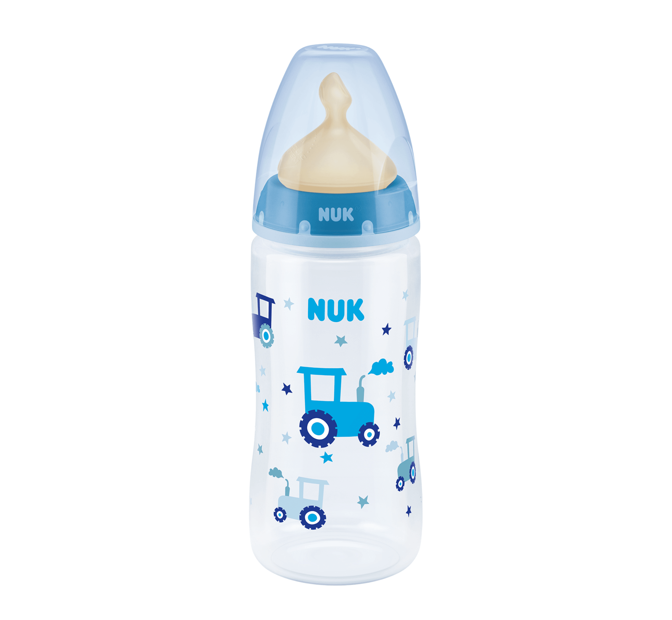 NUK Shishe Plastike First Choice+ Latex Temp.Control (0-6M) - Halsa