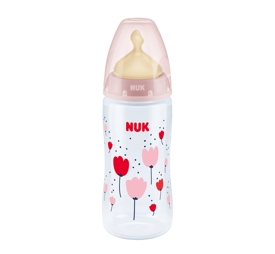 NUK Shishe Plastike First Choice+ Latex Temp.Control (0-6M)