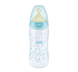 NUK Shishe Plastike First Choice+ Latex Temp.Control (0-6M) - Halsa