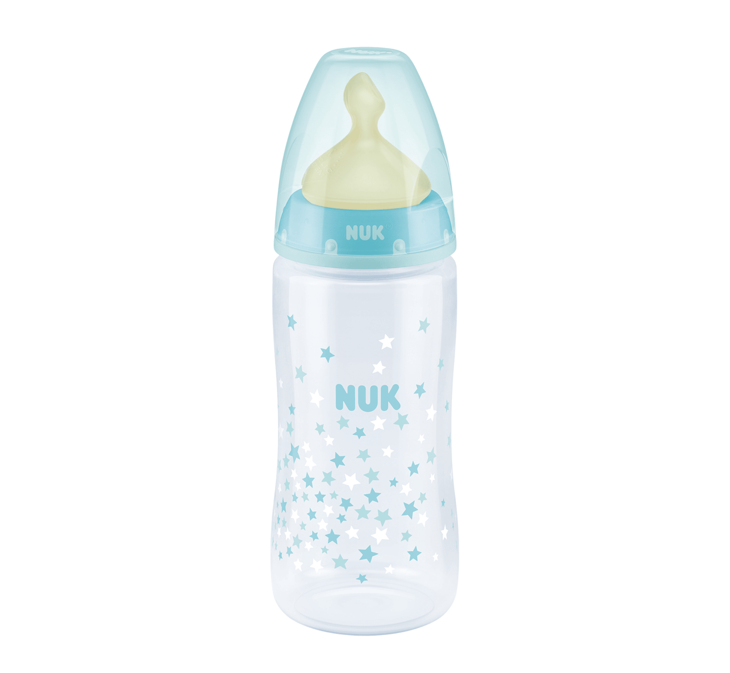 NUK Shishe Plastike First Choice+ Latex Temp.Control (0-6M) - Halsa