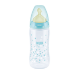 NUK Shishe Plastike First Choice+ Latex Temp.Control (0-6M) - Halsa