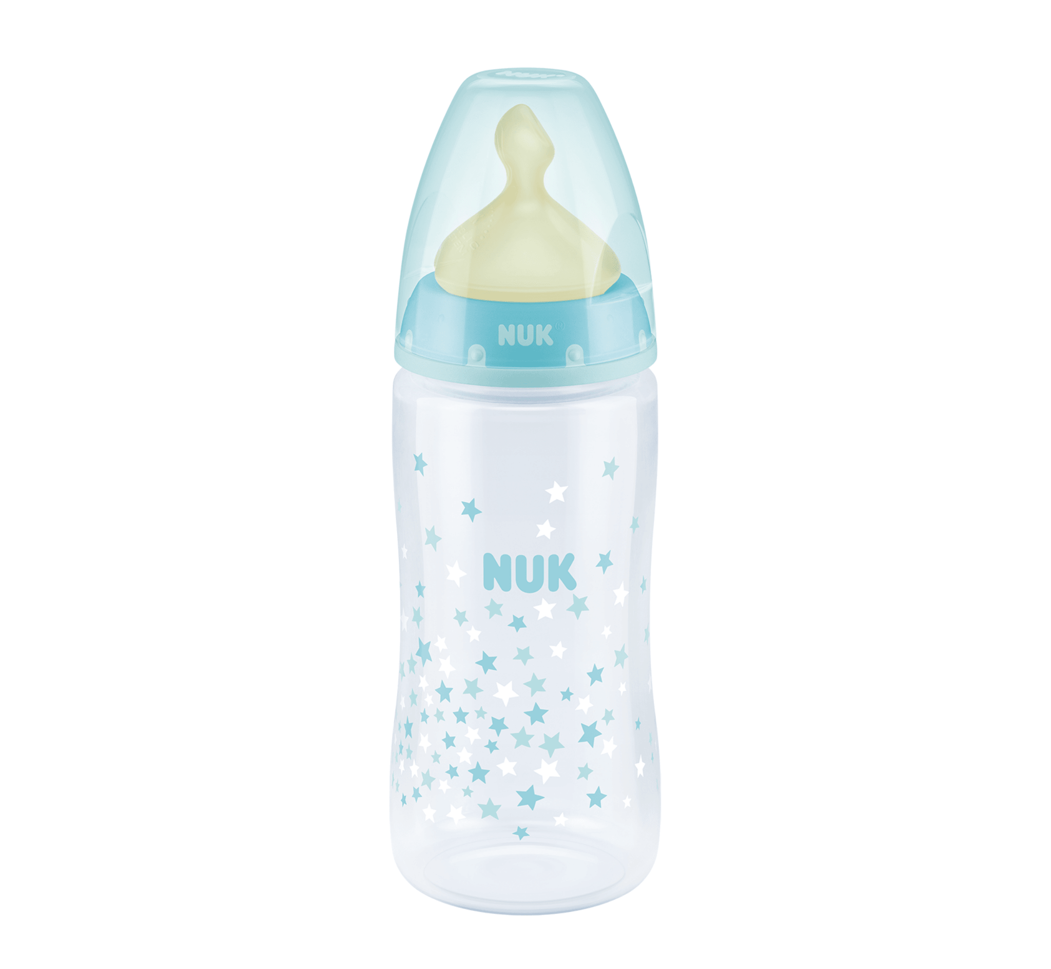 NUK Shishe Plastike First Choice+ Latex Temp.Control (0-6M) - Halsa