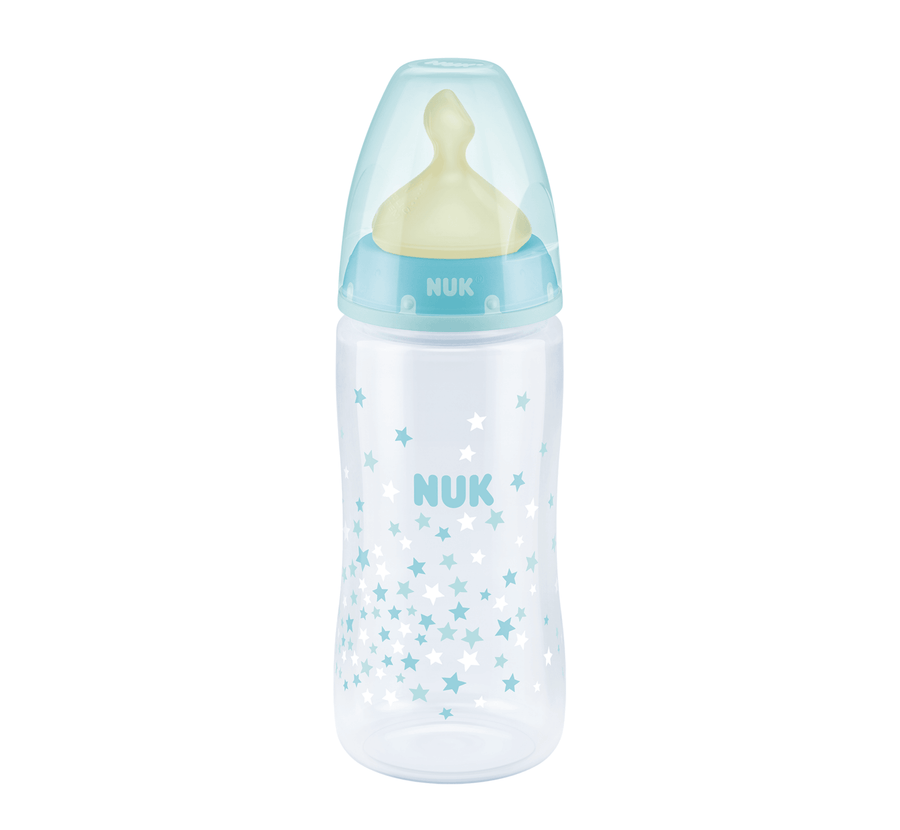 NUK Shishe Plastike First Choice+ Latex Temp.Control (0-6M)