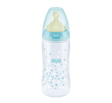 NUK Shishe Plastike First Choice+ Latex Temp.Control (0-6M) - Halsa