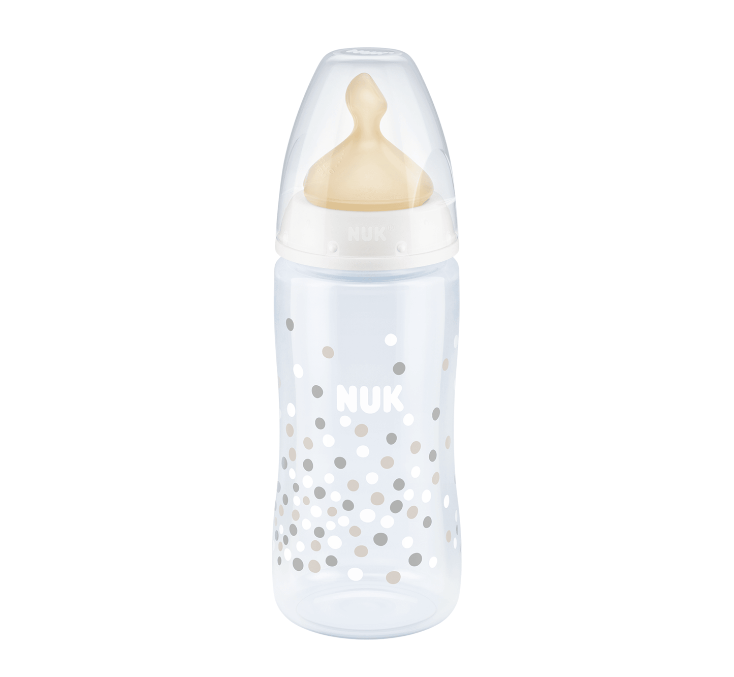 NUK Shishe Plastike First Choice+ Latex Temp.Control (0-6M) - Halsa