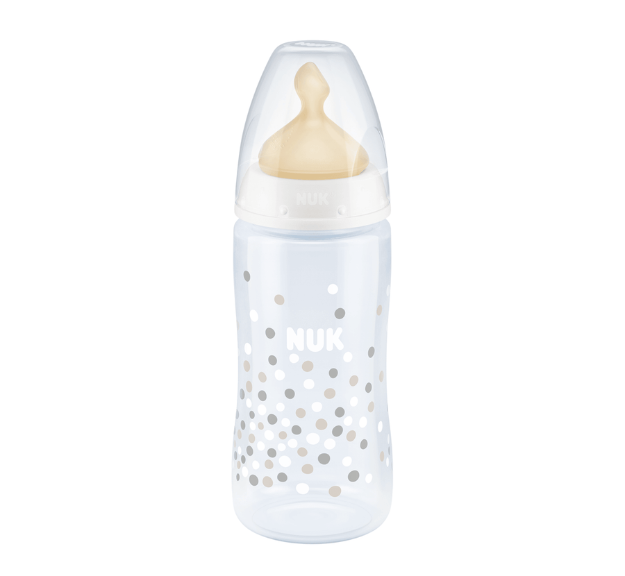 NUK Shishe Plastike First Choice+ Latex Temp.Control (0-6M)