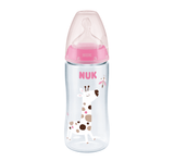 NUK Shishe Plastike First Choice+ Silikon (0-6M) - Halsa